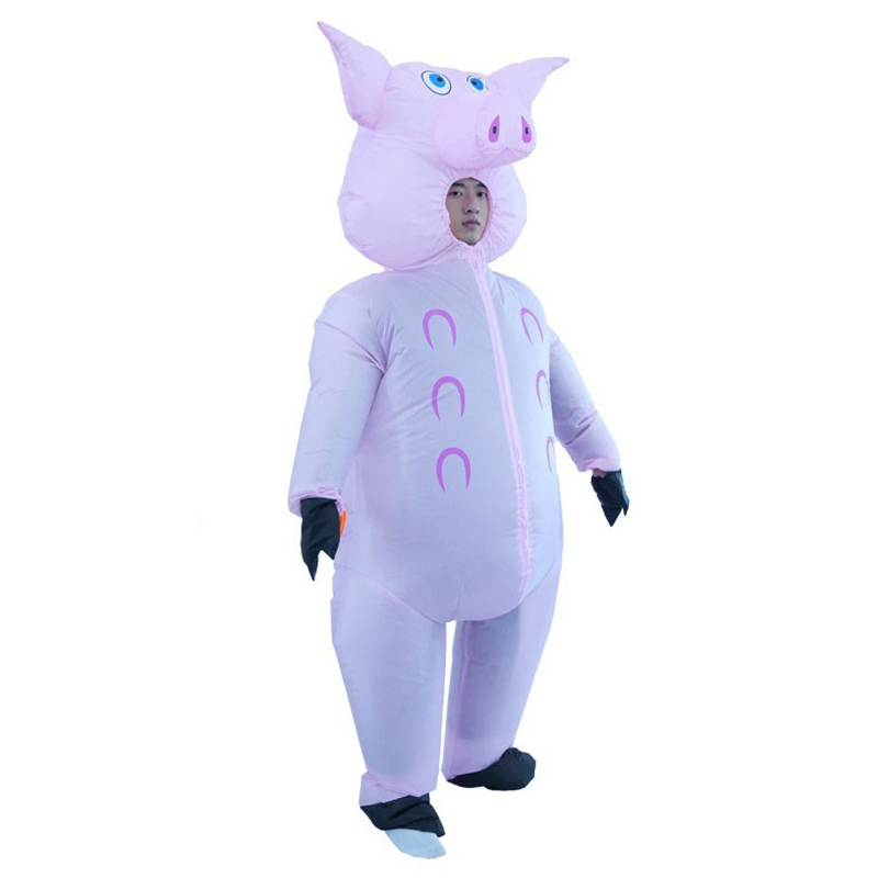 Cosplay Prop Business - Pembe Domuz Şişme Kostüm İş Aktiviteleri
