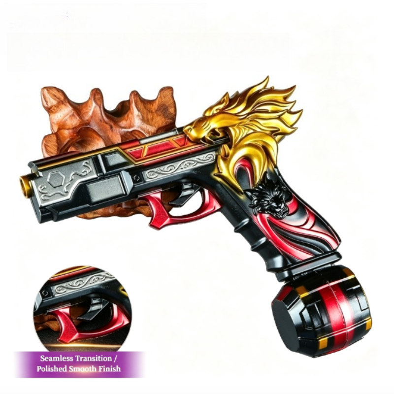 Cosplay Prop Pistol - Alaşım Süsleme Modeli, Dekoratif Tabanca Aksesuarı,