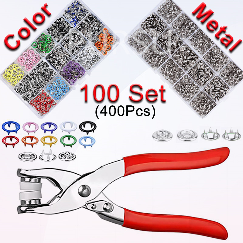 100 takım çıtçıtlı pense otoma - Snap Fastener Set incelemesi ve fiyatı