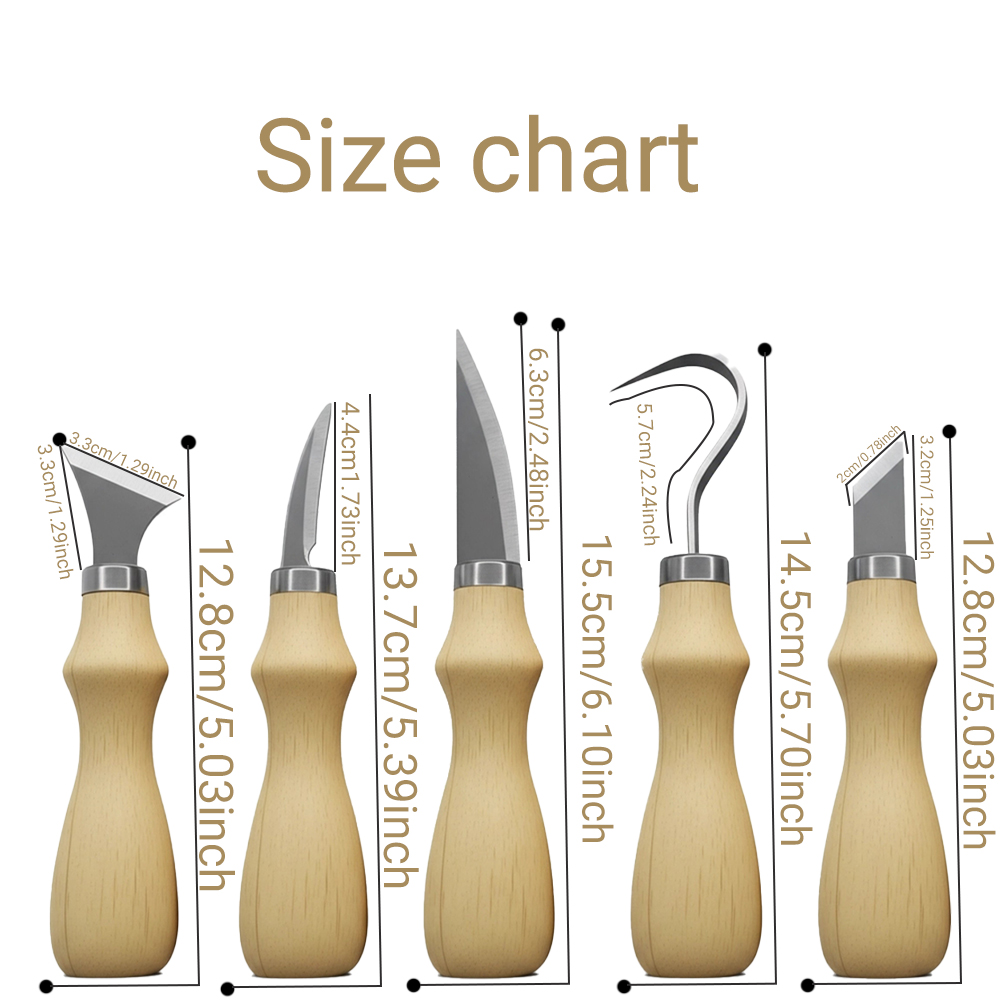 5 Parçalı Ahşap Oyma Aletleri  - Craft Knife Set incelemesi ve fiyatı