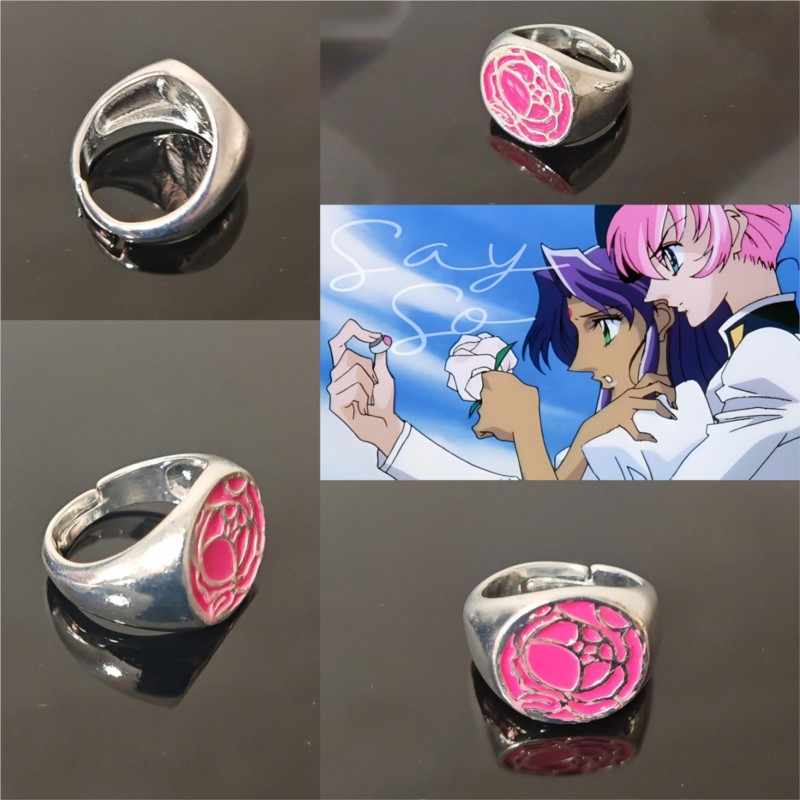 Pembe Gül Yüzük Tenjou Utena D - Cosplay Floating Prop incelemesi ve fiyatı