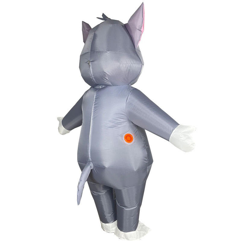 Gri Kedi Şişme Kostüm Tam Kaps - Cosplay Prop Business incelemesi ve fiyatı